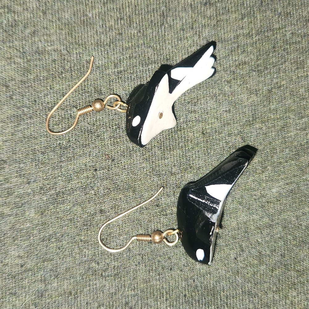 Orca Killer Whale Earrings